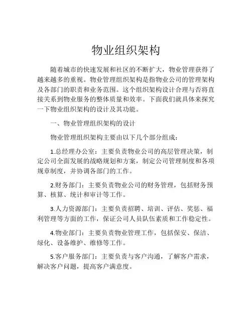 物业组织架构