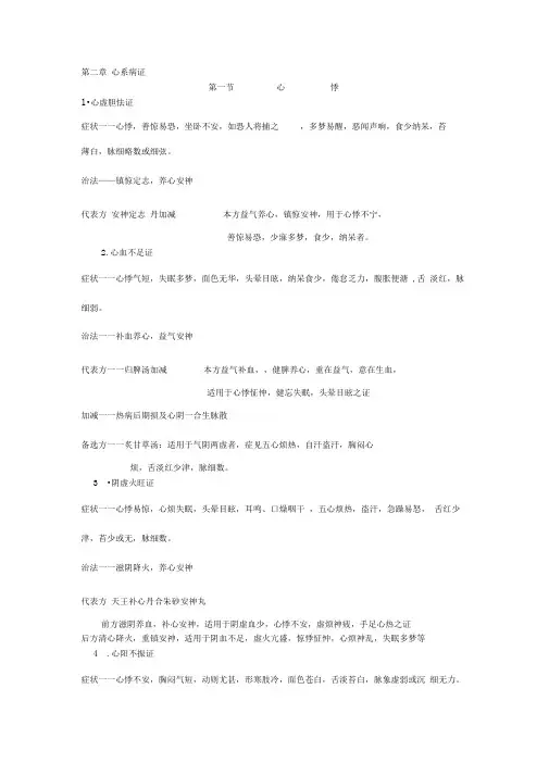 中医内科心系病证2