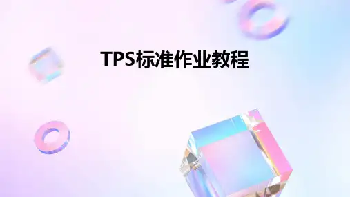 TPS标准作业教程