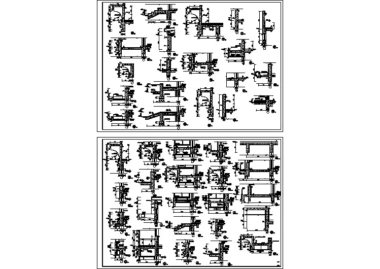 某城市古建筑墙体详细节点总套图纸