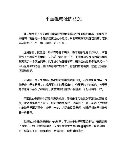 平面镜成像的概念