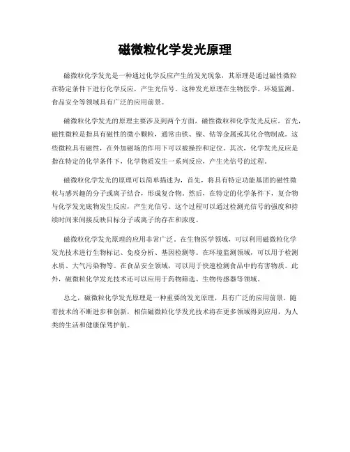 磁微粒化学发光原理