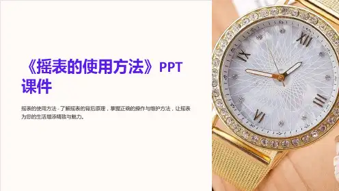 《摇表的使用方法》课件