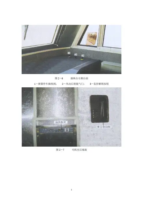 东风4D型内燃机车2操纵台及其它操纵装置布置E