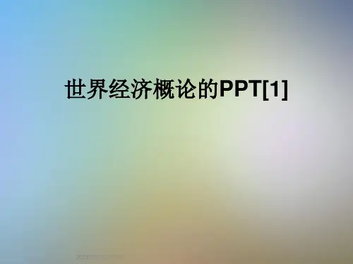 世界经济概论的PPT[1]