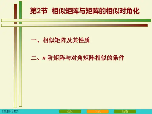 矩阵的相似对角化-文档资料