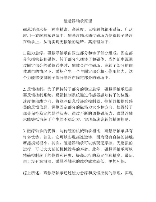 磁悬浮轴承原理