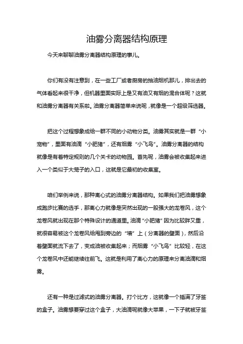油雾分离器结构原理