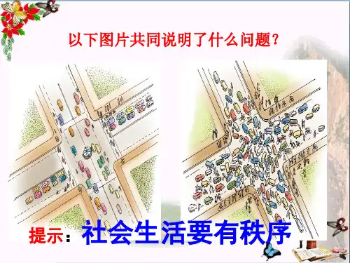 人教版《道德与法治》八年级上册(部编版)第三课第一框  维护秩序(共23张PPT)