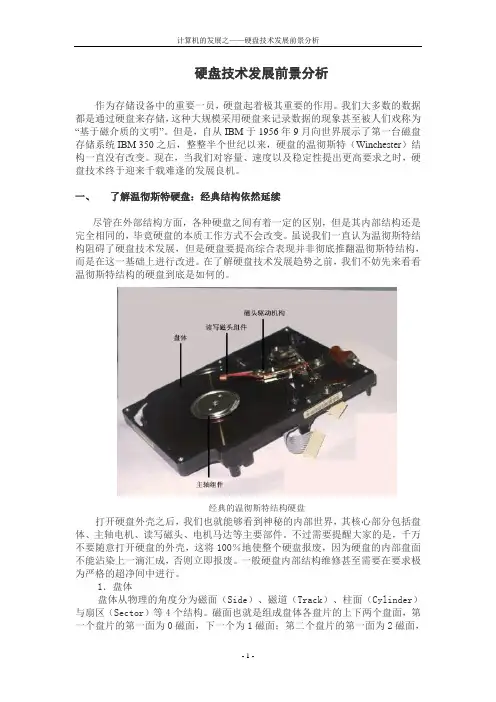 硬盘技术发展及前景分析