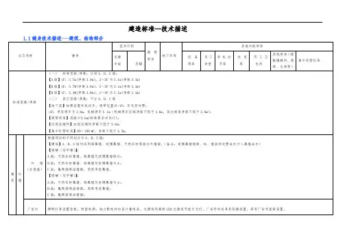 健身房屋建设造标准10