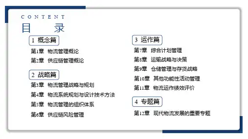 物流与供应链管理全书ppt完整版课件最全电子教案正本书教学教程