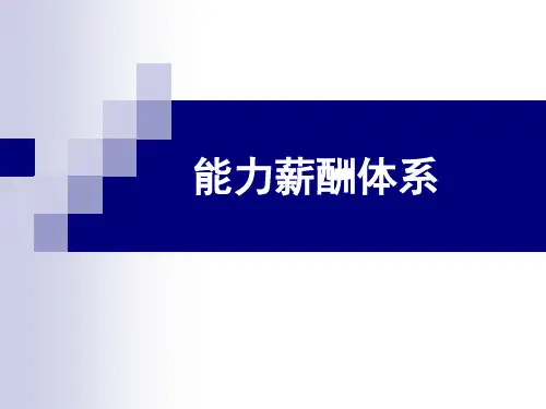 能力薪酬体系