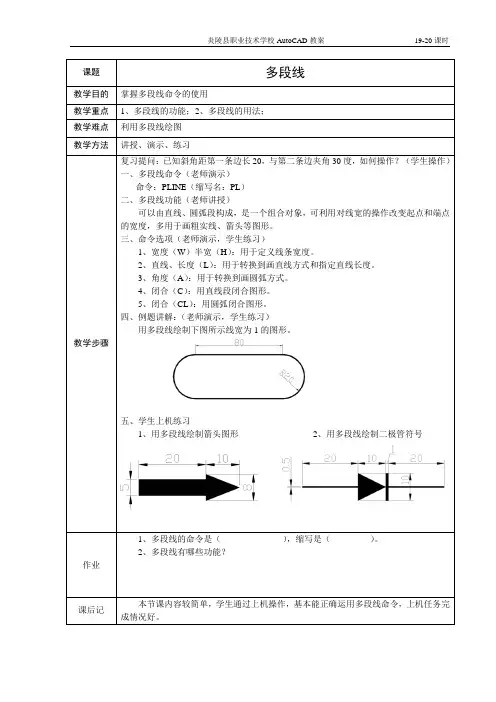 AutoCAD教案19-20