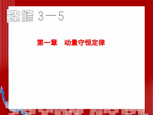 高考物理总复习第一轮：选修3-5-第1章-动量守恒定律