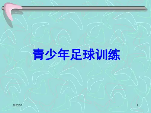 青少年足球训练方法PPT精选课件