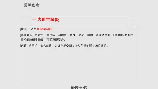 医学影像学——肺炎和肺脓肿PPT课件