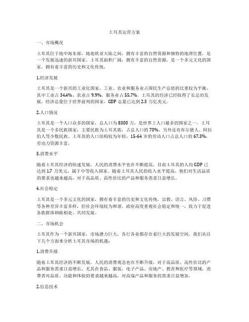 土耳其运营方案