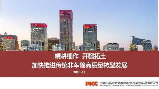 传统非车险精耕细作 开疆拓土 加快推进传统非车险高质量转型发展年务虚会新ppt课件