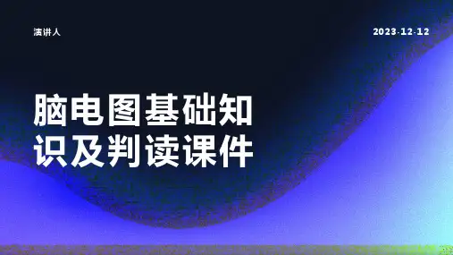 脑电图基础知识及判读课件