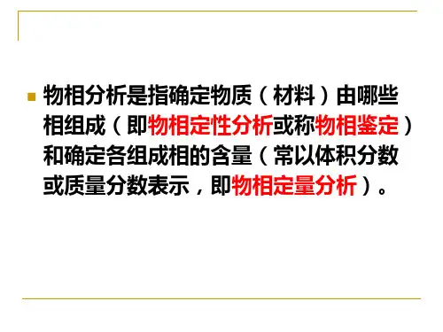 多晶体物相分析