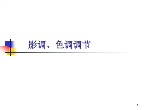 影调、色调调节