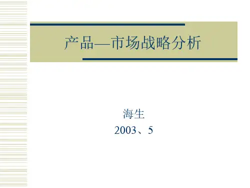 产品-市场战略分析.
