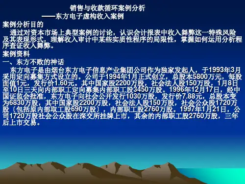 销售与收款循环审计案例分析