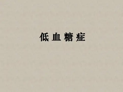低血糖症精讲课件