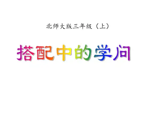 搭配中的学问ppt课件