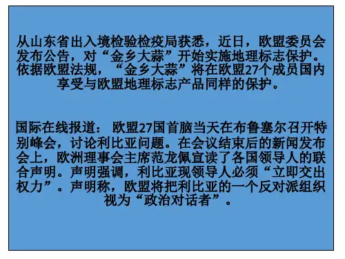 高中历史华师大版第六分册课件：《西欧的一体化进程》 (共23张PPT)