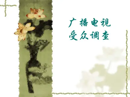 广播电视受众调查