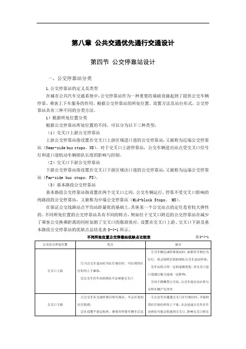 公交停靠站设计