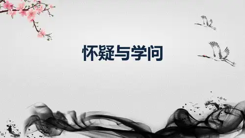 怀疑与学问