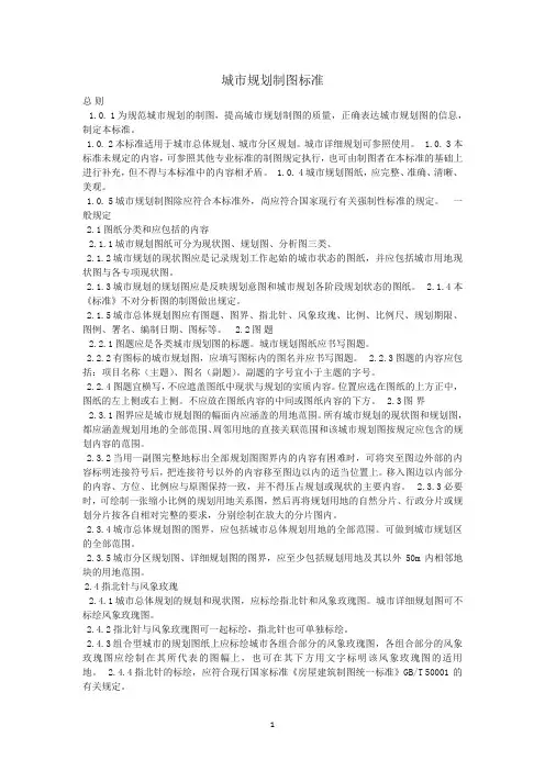 城市规划制图标准