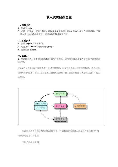 嵌入式实验报告三