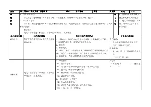 语文园地三 我的发现,日积月累