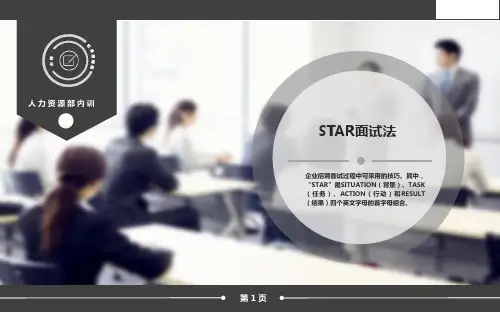 面试官技巧-STAR