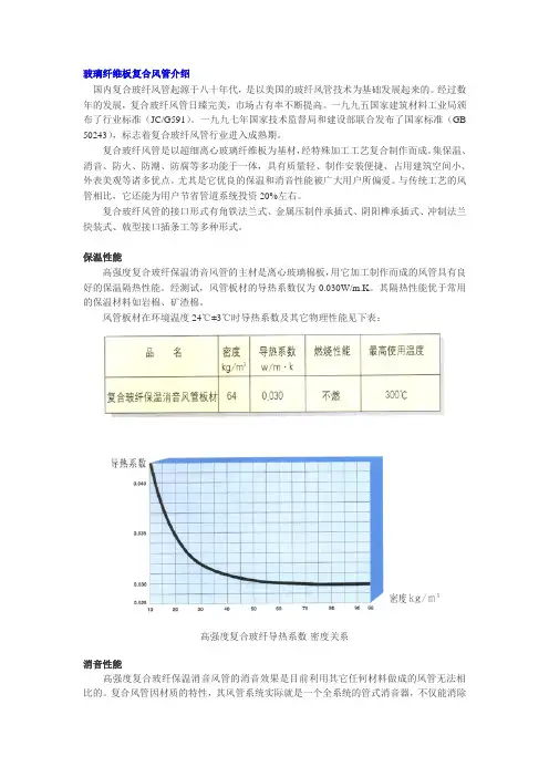 玻璃纤维板复合风管介绍