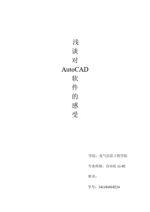 AutoCAD论文