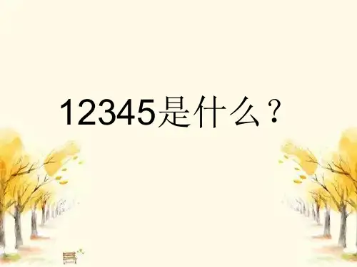 12345的课件