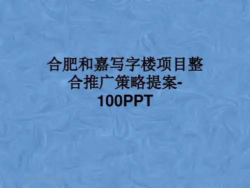 合肥和嘉写字楼项目整合推广策略提案-100PPT