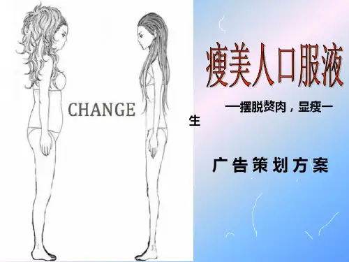 瘦美人口服液减肥产品广告策划方案