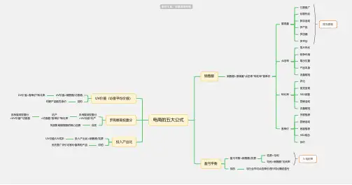 电商的五大公式思维导图_简单清晰脑图分享-知犀
