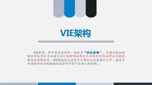 VIE架构相关内容介绍