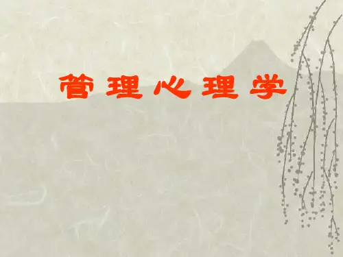 管理心理学,