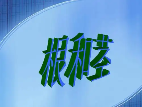 (苏教版)三年级科学下册课件 根和茎 2