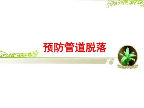 [课件]预防管道脱落PPT