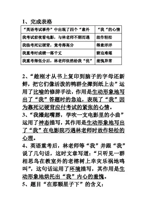在那颗星子下