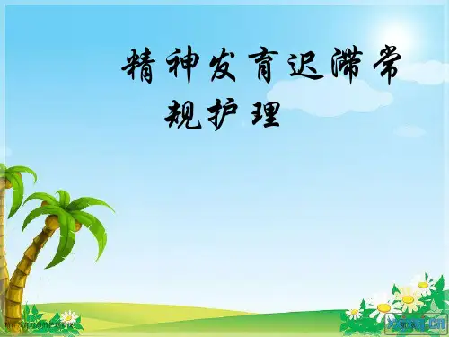 精神发育迟滞的护理常规